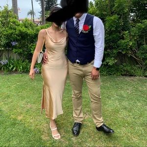 Gold gown dress- Princess Polly